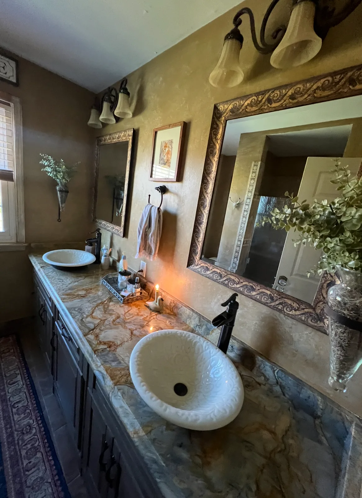 Bathroom vanity and fixture renovation