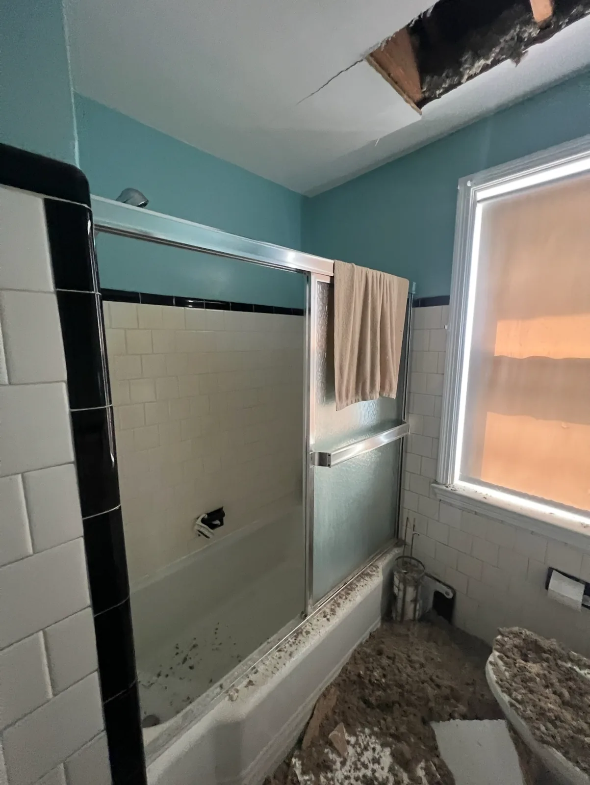 Bathroom renovation in progress